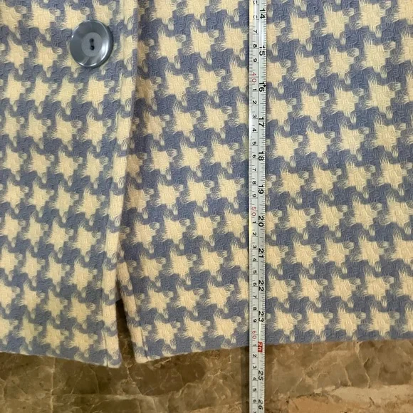 Pendleton Houndstooth Virgin Wool Pea Coat - Picture 5 of 5